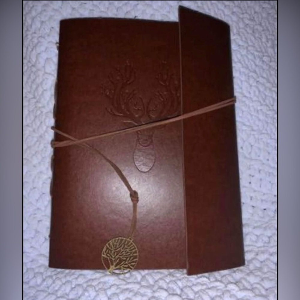Leather scrapbooking book